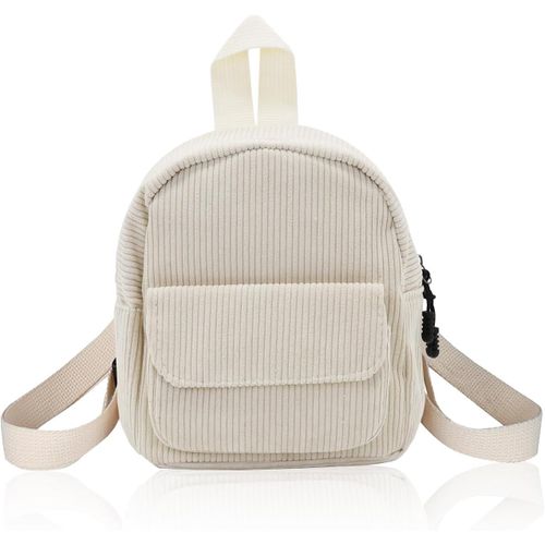 RFCBC-Petit sac à dos en Corduroy pour femme - Sac à dos décontracté pour femme et fille - Pour les voyages, le shopping, les promenades