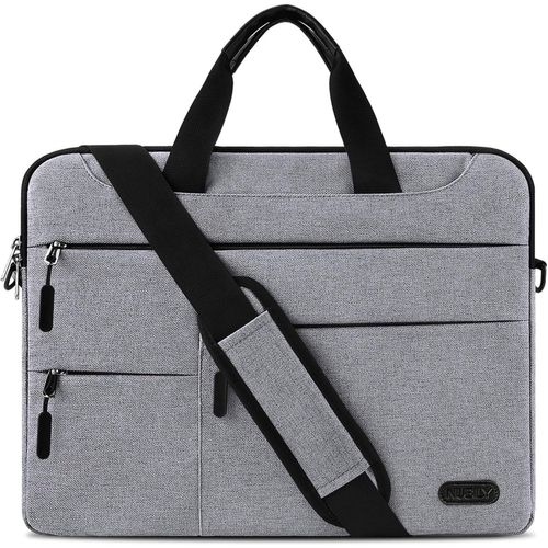 CAUC-Sacoche pour Ordinateur Portable 14-15.6 Pouces Sac à Main Porte-Documents à Bandoulière Housse Imperméable d'affaires Homme et Femme Mallette Laptop Bag