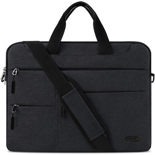 CAUC-Sacoche pour Ordinateur Portable 14-15.6 Pouces Sac à Main Porte-Documents à Bandoulière Housse Imperméable d'affaires Homme et Femme Mallette Laptop Bag