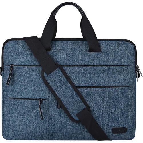 CAUC-Sacoche pour Ordinateur Portable 14-15.6 Pouces Sac à Main Porte-Documents à Bandoulière Housse Imperméable d'affaires Homme et Femme Mallette Laptop Bag