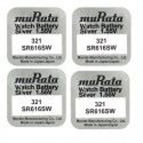 4 piles Murata- Sony 321 SR616SW