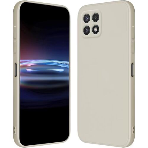 KAL-Coque Pour Samsung Galaxy A22 5G (6.6" Inches) Étui En Silicone Tpu Souple - Blanc Antique