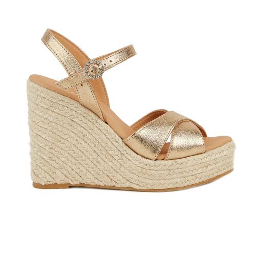 Espadrilles Femme La Valeta Carina T40 Oro