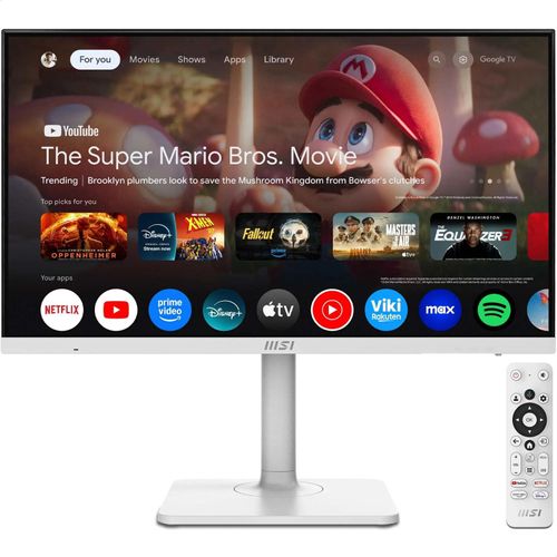 MSI MD272UPSW Monitor 27" 4K UHD Smart Google TV Wireless Display