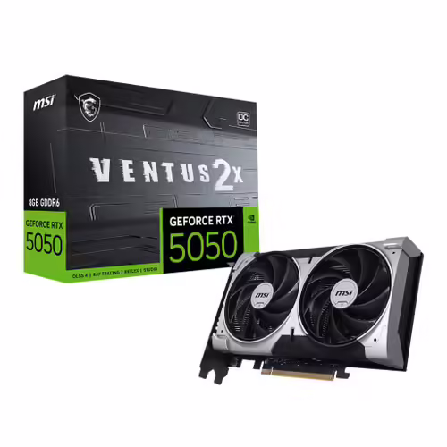 MSI GEFORCE RTX 5050 8G VENTUS 2X OC carte graphique NVIDIA 8 Go GDDR6