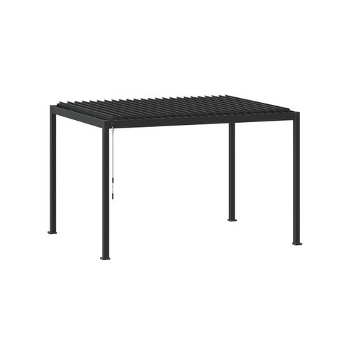 Pergola Bioclimatique Evora Graphite - 4 X 3 M - Hespéride