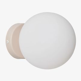 Applique Murale Traditionnelle En Acier Inoxydable Avec Boule De Cristal Uvol Tapioca Beige