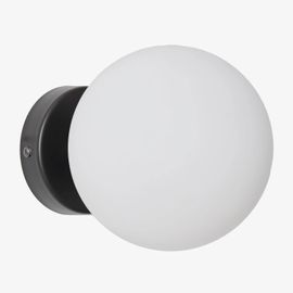 Applique Murale Traditionnelle En Acier Inoxydable Avec Boule De Cristal Uvol Noir