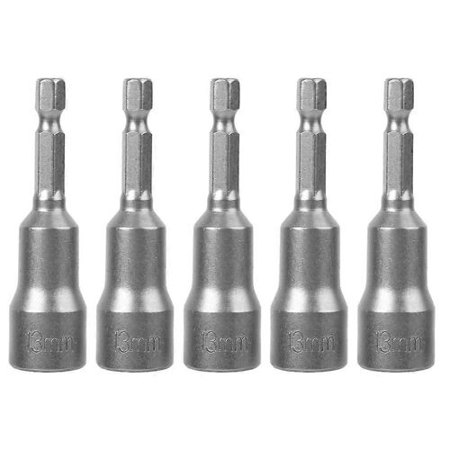 5pcs magnétique hexagonal douille outil acier tournevis électrique perceuse magnétique adaptateur 13mm