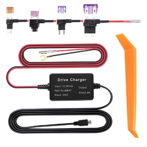 Kit de câblage de caméra de tableau de bord de haute sécurité 24h de surveillance pour détecteur de radar de navigateur GPS de caméra miroir MICRO