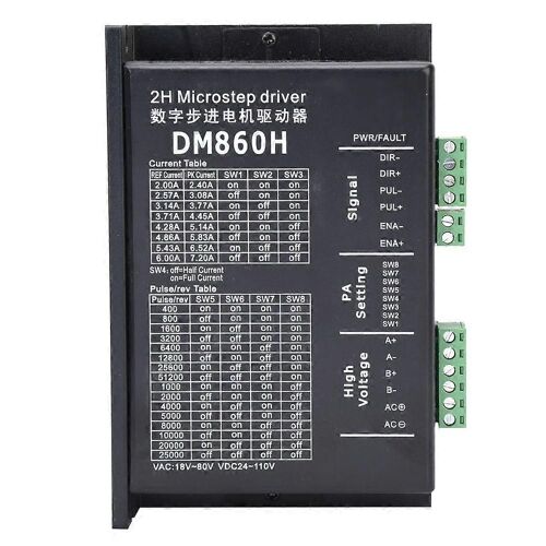 Moteur pas à pas Entraînement 2 phases Isolation optique Entrée de signal Universel NEMA23 NEMA34 DM860H