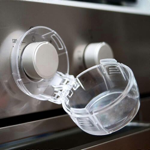 Couvre-Boutons De Cuisinière Sans Danger Pour Les Enfants,Couvercles De Bouton De Cuisinière À Gaz Grand,Design Transparent,Paquet De 5,Enfants,Bébés