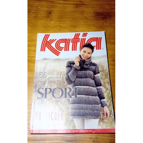 Revue Catalogue Katia Nn79 Tricot 56 Modèles Femme Homme Live In Multicolor