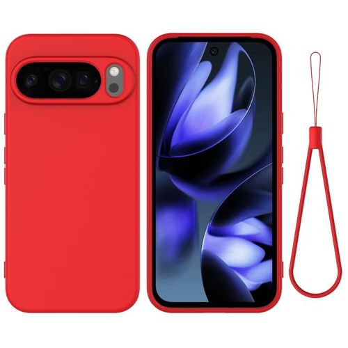 Coque Antichoc En Silicone Liquide Couleur Pure Pour Google Pixel 10 Pro Xl - Rouge