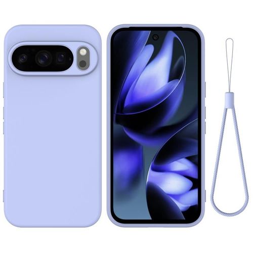 Coque Antichoc En Silicone Liquide Couleur Pure Pour Google Pixel 10 Pro Xl - Violet