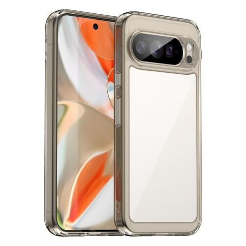 Coque Hybride Acrylique En Tpu Pour Google Pixel 10 Pro Xl, Série Colorée - Gris Transparent