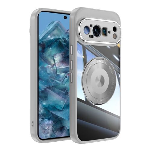 Coque Hybride En Tpu Acrylique Magsafe Pour Google Pixel 9 Pro Xl 360° - Gris