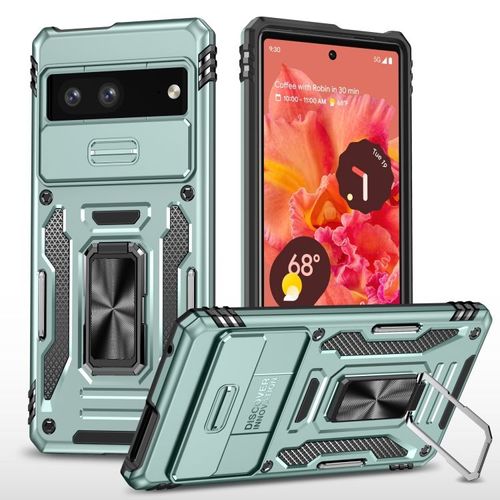 Coque De Protection En Polycarbonate Et Tpu Pour Appareil Photo Google Pixel 9/9 Pro - Vert Alpin