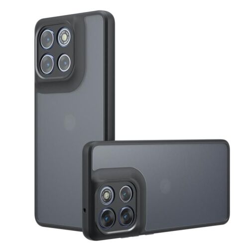 Coque hybride en TPU et PC pour Motorola Moto G86/G86 Power 5G Armor Precise Hole - Noir givré