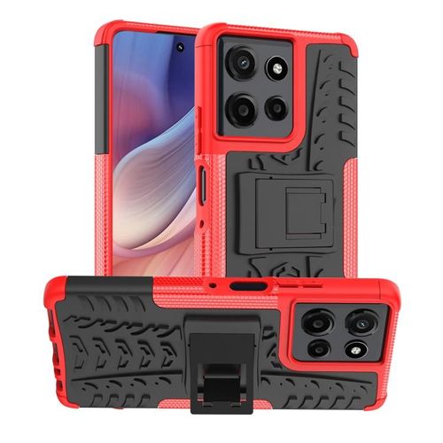 Coque En Tpu Et Pc Avec Support Pour Motorola Moto G Power 5g (2025) - Rouge