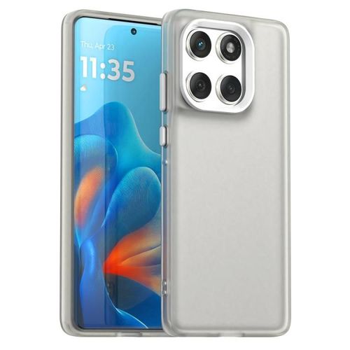 Coque Hybride Antichoc En Tpu Et Pc Pour Motorola Edge 60 Fusion Candy - Blanc