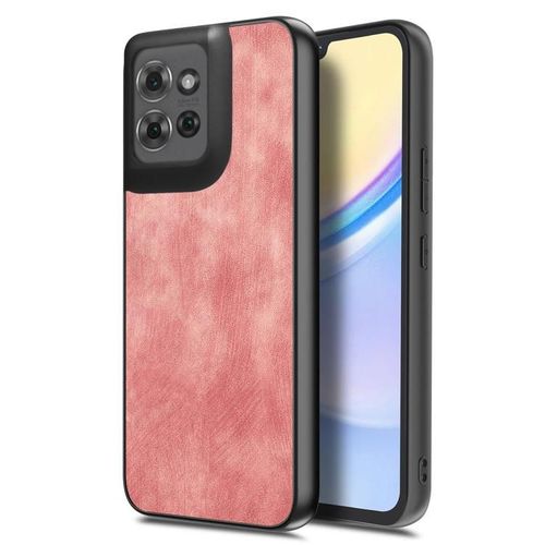 Coque Arrière En Cuir Vintage Pour Motorola Moto G Power 2025 5g - Rose