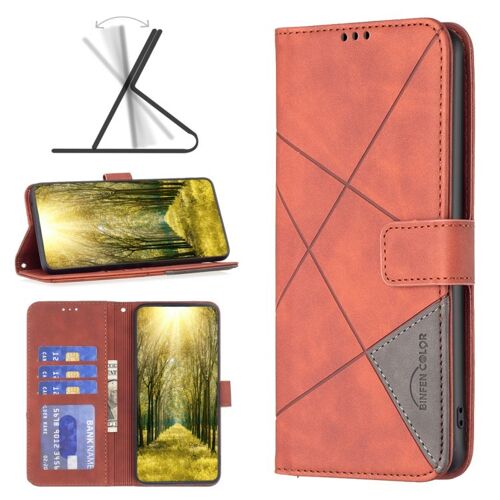 Étui en cuir à boucle magnétique pour Nokia X30 - Brun