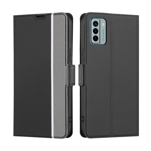Étui en cuir à boucle latérale pour Nokia G22 - Noir