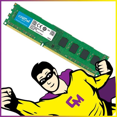 4Go RAM Crucial CT51264BA160BJ.D8FED DDR3 PC3-12800 1600Mhz 1.5v CL11 DIMM PC