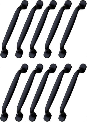 10pcs Noir Armoire Poignée 96mm Meubles Poignée-cuisine Armoire Porte Armoire Tirettes96mm