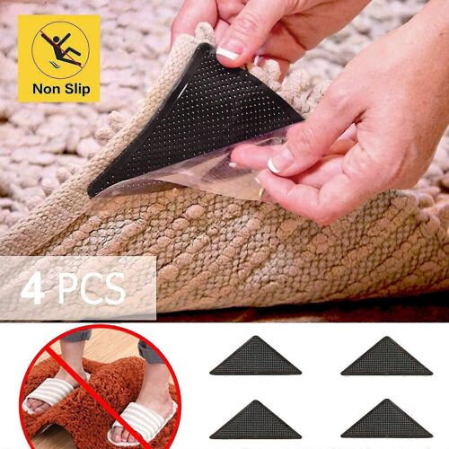 8/4pcs tapis pinces antidérapant antidérapant lavable réutilisables poignées coussinets