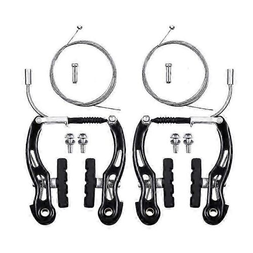 2 Paires De Freins De Vélo Freins De Vélo Remplacement Du Vélo Pour La Plupart Des Vélos Et 2 Câbles De Frein De Vélo De Montagne,Embouts