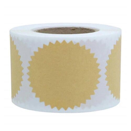 500pcs Party Favor Kraft Étiquettes Autocollants Blank Gift Sealing Decor Stickers