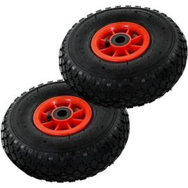 Roue de diable 2 pcs Caoutchouc 3.00-4 (260 x 85 mm)-HUA