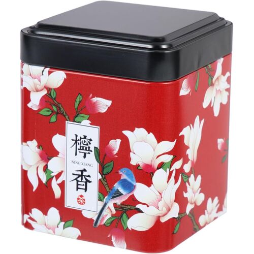 KAL-Élégante Boîte À Thé En Fer Avec Couvercle Hermétique Pour Rangement En Vrac