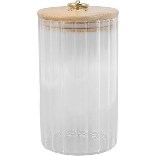 Kal-Bocaux De Stockage En Verre, Bocal En Verre Transparent Avec Couvercle Scellé, Récipients De Stockage Des Aliments En Verre Pour Farine Céréales Sucre Thé Grains De Café Épices(750ml)