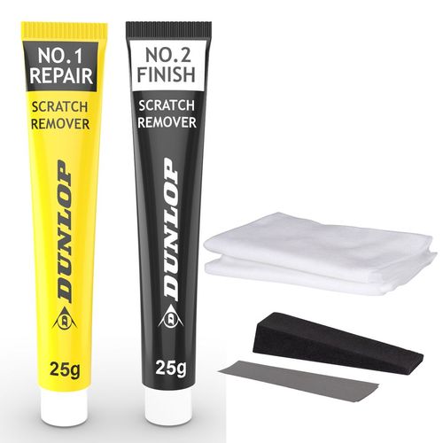 Dunlop Kit De Suppression Des Rayures De Voiture ¿ Réparation Et Finition ¿ Pour Voitures À Peinture Métallique Et Brillante
