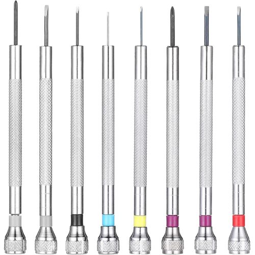 XIXA-Lot De 8 Tournevis Professionnels Pour Horloger-Kit De Réparation De Lunettes De Précision Pour Lunettes,Lunettes De Soleil,Horloger-Bijoux D'Ordinateur,Téléphone,Petits Outils