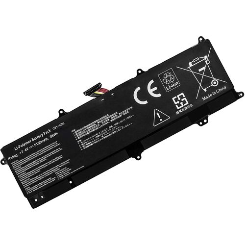 7.4V 38Wh 5136mAh C21-X202 Remplacement Batterie pour ASUS VivoBook S200, S200E X201 X201E X202 X202E S200L Q200E Series.
