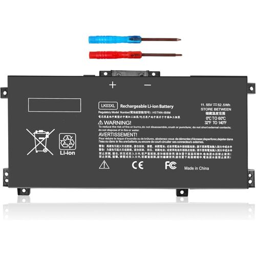 LK03XL Battery for HP Envy x360 Convertible 15m-bp1xx 15m-cn0xxx 15-cn0xxx 15m-cp0xxx 17m-ae0xx 17-bw 17m-ae111dx 15m-cn0012dx 49.2 EU ft-cn0011dx 15m-bw q021d x 15m-bp112dx 916368-421 l09281-855