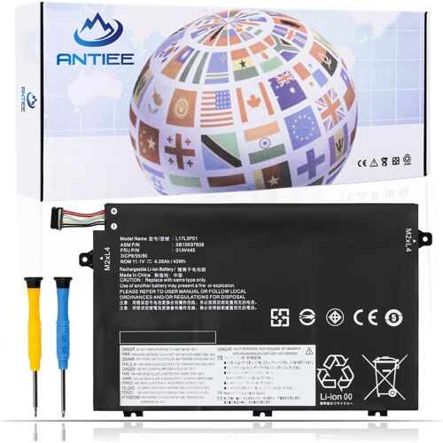 01AV445 L17L3P51 Batterie Compatible with Lenovo ThinkPad E480 E490 E485 E495 E580 E585 E590 E595 E14 E15 Series SB10K97606 SB10K97608 01AV447 01AV448 L17C3P51 L17M3P52 SB10K97609 11.1V 45Wh