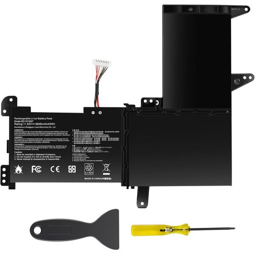 11.52V/42Wh B31N1637 Batterie d'ordinateur Portable pour ASUS VivoBook 15 X510 X510U X510UQ X510UA, S15 S510 S5100U 15 F510 F510U F510UQ B31N1637 C31N1637 B31BI2H B31BI9H