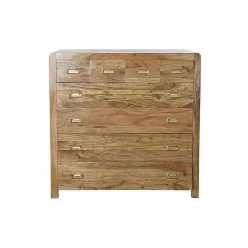 Commode Style Africain Bois Naturel 110 Cm