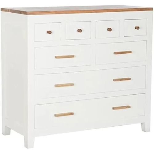 Commode - Dkd Home Decor - Blanc Marron - Bois De Manguier - 110 X 45 X 100 Cm - Contemporain