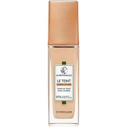 Kalanka-- Le Fond De Teint Soin Lumière - 97% D'ingrédients D'origine Naturelle - Couvrance Moyenne - Tous Types De Peaux - À L'huile D'olive Bio Aop Provence - Teinte : 15 Porcelaine - 30 Ml 