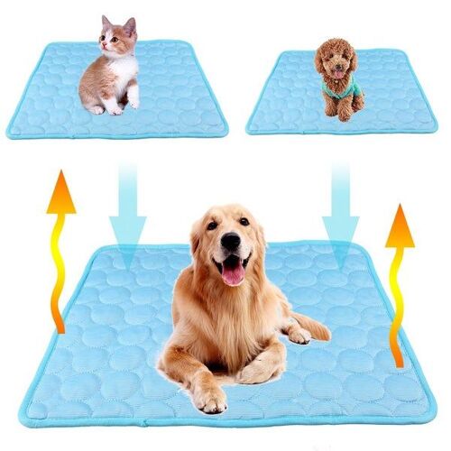 Tapis Rafraîchissant Pour Chien De Qualité Supérieure - Soulagement Instantané Pour Animaux De Compagnie, Lavable, Respirant, Non Toxique, Idéal Pour L'été Et Pour Soulager Les Douleurs Articulaires