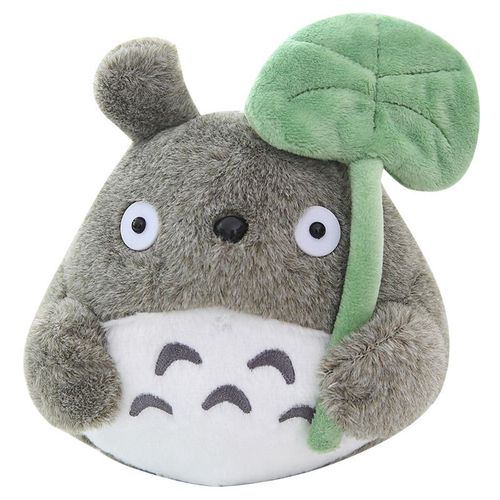 Peluche Totoro, animal en peluche, oreiller Totoro en forme de feuille de lotus, 22 cm