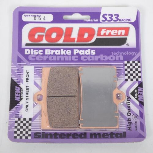 Plaquette De Frein Gold Fren Pour Moto Cagiva 125 Planet 3 1998 À 2003 Avg / Jantes À Rayons Neuf