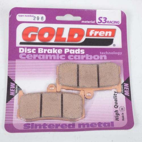 Plaquette De Frein Gold Fren Pour Triumph 675 Street Triple Rx 2015 À 2016 Avd Neuf