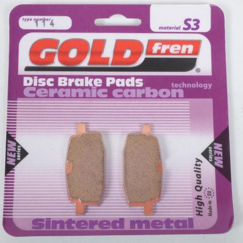 Plaquette De Frein Gold Fren Pour Scooter Yamaha 50 Jog 1995 3xg/4sc / Av Neuf